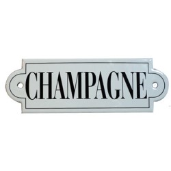 Plaque émaillée "Champagne"