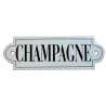 "Champagne" enameled plate
