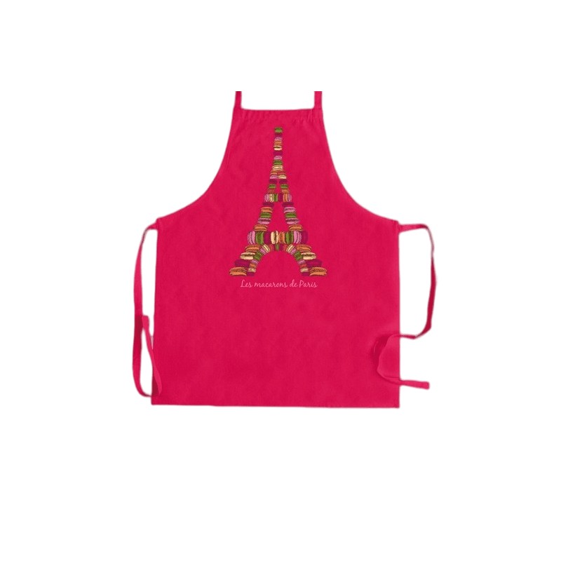 Paris Macaroons Apron - Pink