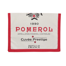Pomerol Prestige tea towel - Bordeaux vineyard - bottom