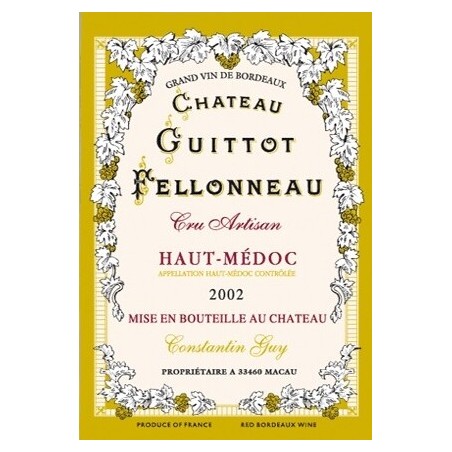 Tea towel Château Guittot - Bordeaux vineyard