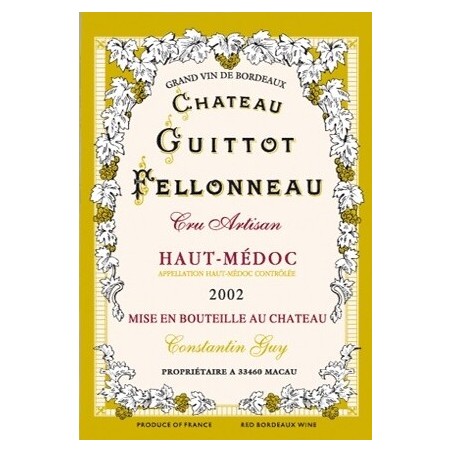 Tea towel Château Guittot - Bordeaux vineyard Tea towel Château Guittot - Bordeaux vineyard