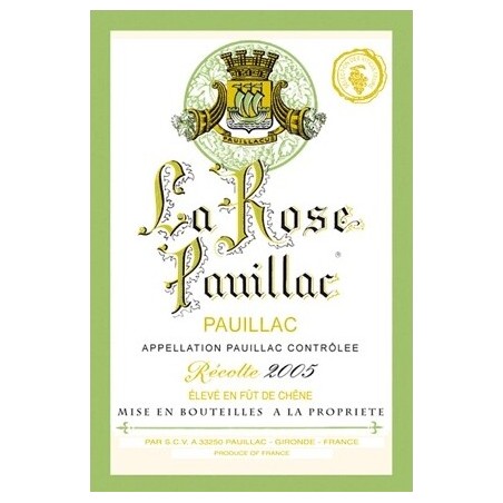 Torchon La Rose Pauillac - Vignoble de Bordeaux Torchon La Rose Pauillac - Vignoble de Bordeaux