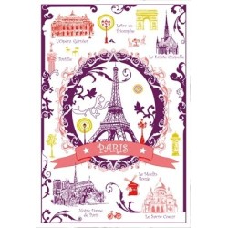 Paris Arabesque tea towel