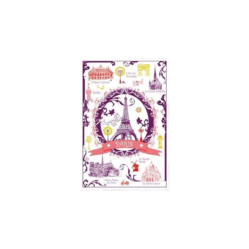 Paris Arabesque tea towel