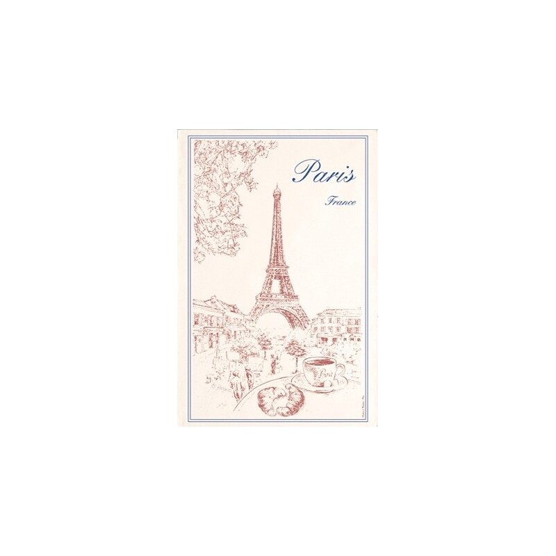 Paris and the Eiffel Tower tea towel