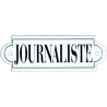 "Journalist" enameled plaque