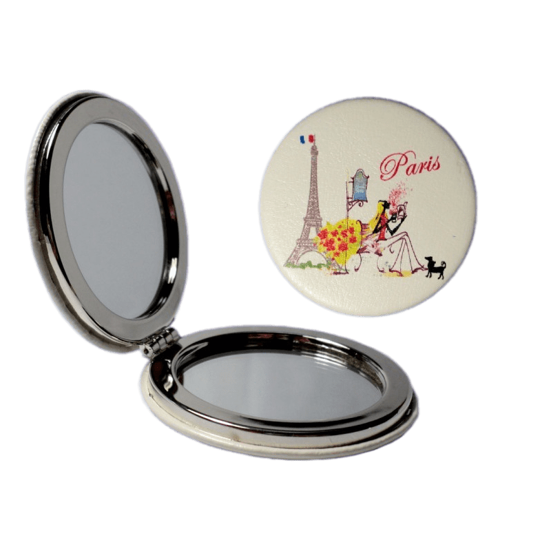 Eiffel Tower Flowers Mirror