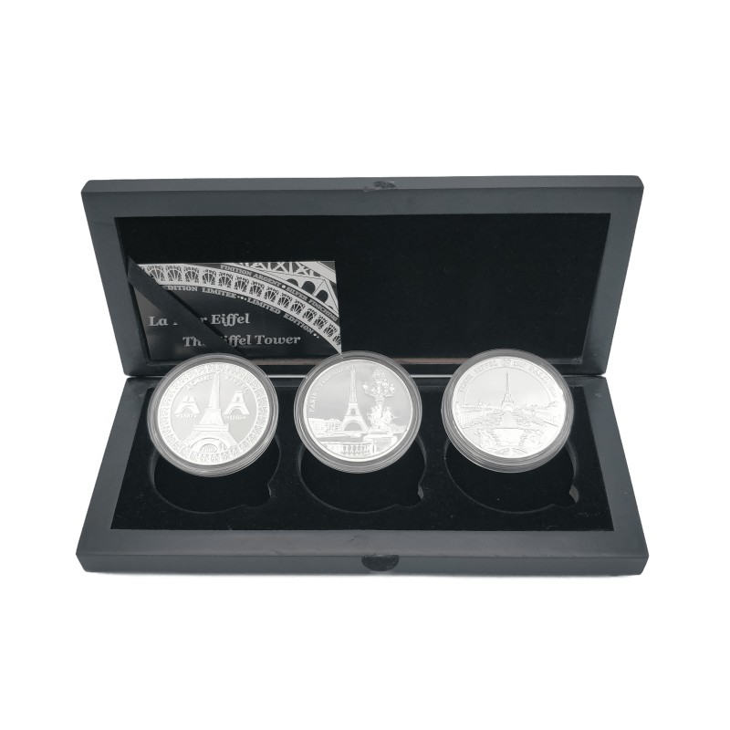 Eiffel Tower Silver Box Set