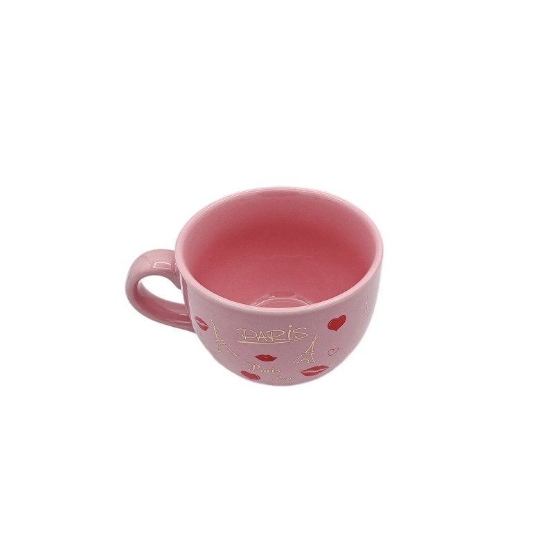 Bol Paris Bisous - rose - dessus