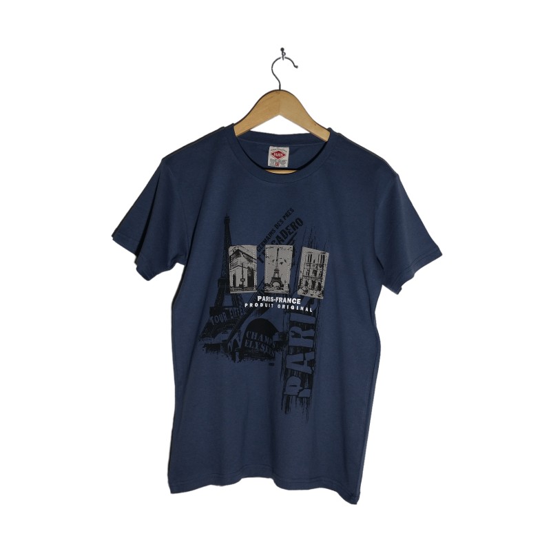 T-shirt 3 Monuments - Gris bleu