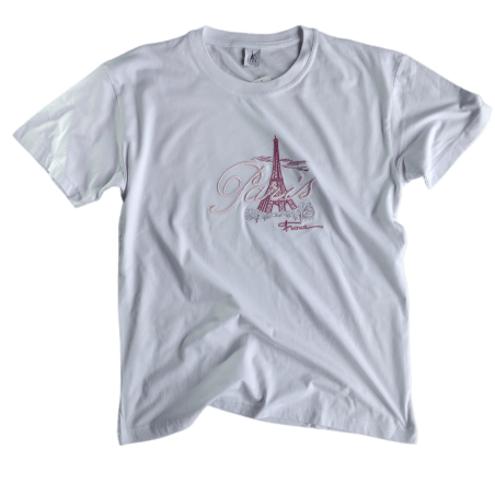 Paris Tree T-shirt - white