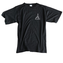 T-shirt Tour Eiffel côté cœur - noir