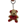 Teddy Bear Paris key ring - brown