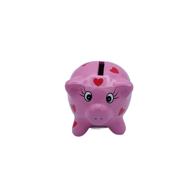 Piggy bank Paris - pink