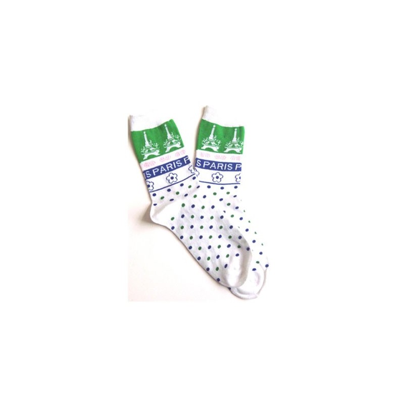 Paris polka dot sock