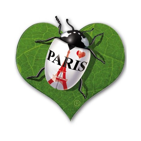 Eiffel Tower Heart Sticker