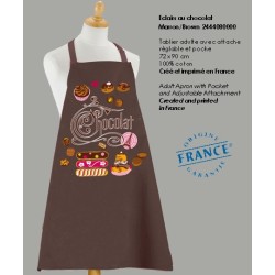 Chocolate Eclairs Apron - Brown