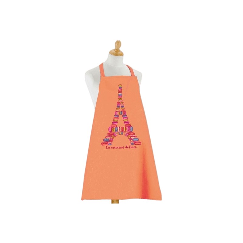 Paris Macaroons Apron - Orange