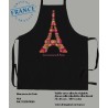 Paris Macaroons Apron - Black