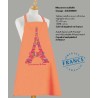 Paris Macaroons Apron - Orange