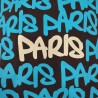 Sac Besace "Paris Paris" - bleu/blanc - zoom