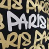 Sac Besace "Paris Paris" - or/blanc - zoom