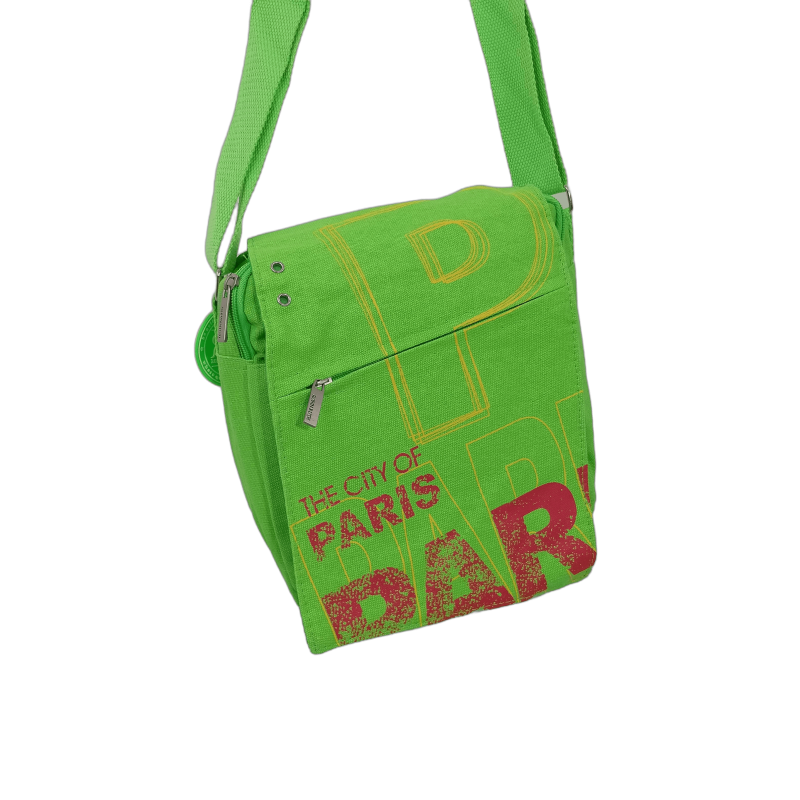 Sac Bandoulière "City of Paris" - vert