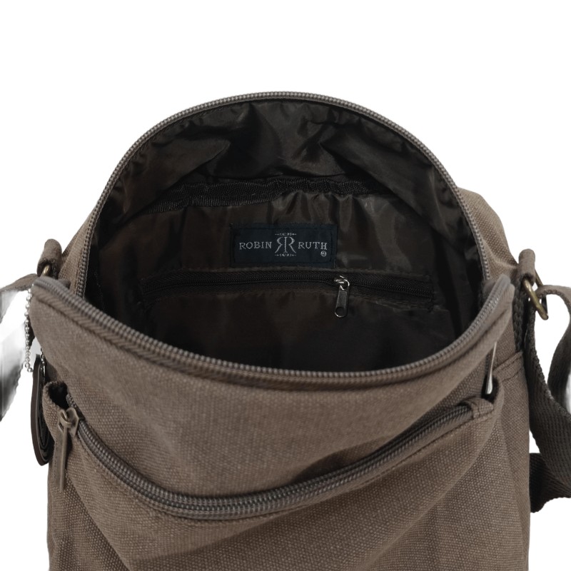 "City of Paris" shoulder bag - brown/blue - inside