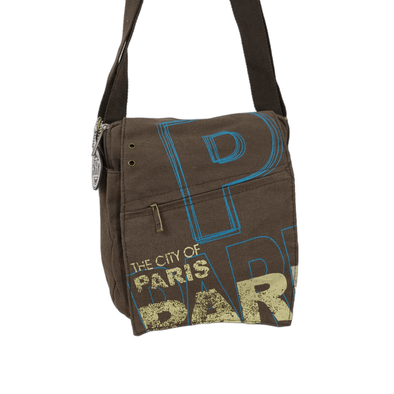 "City of Paris" shoulder bag - brown/blue