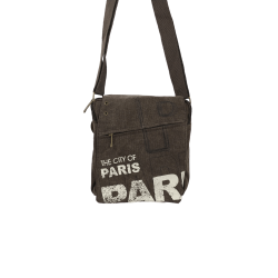 Sac Bandoulière "City of Paris" - marron