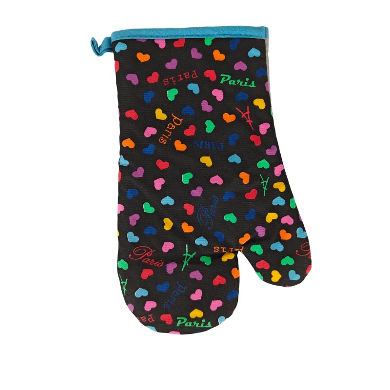 Heart oven mitt and potholder - oven mitt