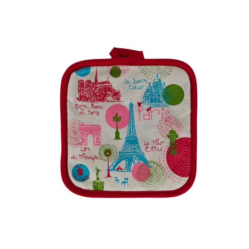Paris Circles oven mitt and potholder - potholder