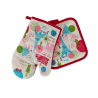 Paris Circles oven mitt and potholder