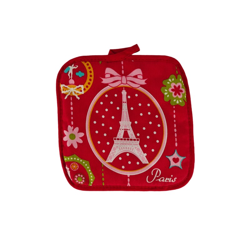 Paris Medallion oven mitt and potholder - potholder