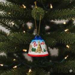Metal Paris Bell with Eiffel Tower Souvenir
