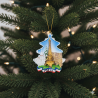 Paris tree ornament with Eiffel Tower and monuments (resin)