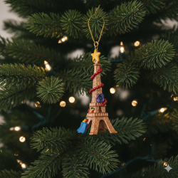 "The Eiffel Tower garland" Christmas ornament