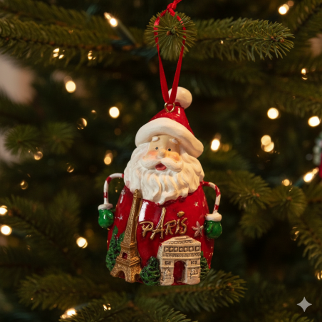 "Santa Claus 2 monuments" Christmas ornament