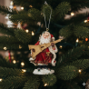 "Santa Claus carrying the Eiffel Tower" Christmas ornament