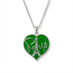 Collier Cœur Paris - vert