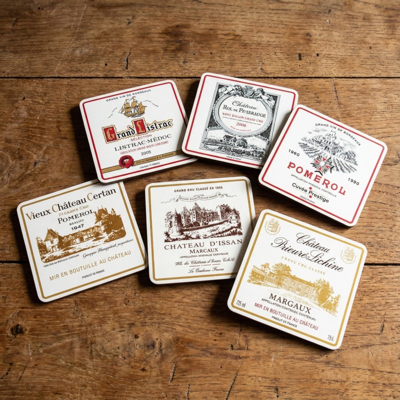 Dessous de Verre Vins de Bordeaux