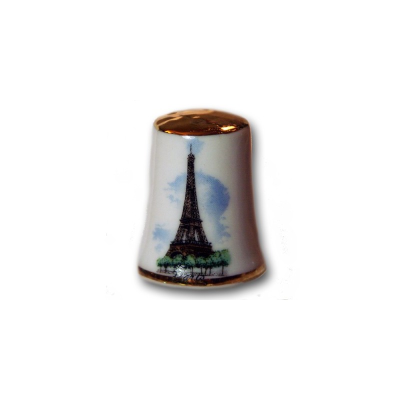 Eiffel Tower thimble golden head