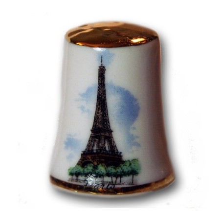 Eiffel Tower thimble golden head