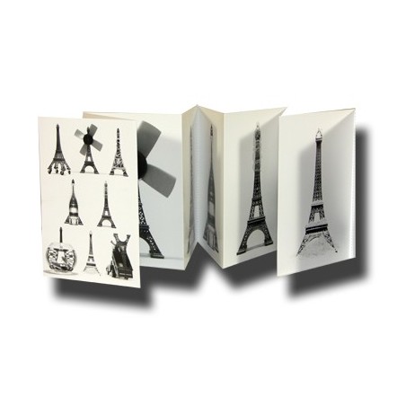 Accordion brochure with postcards