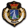 Metallic embroidered Eiffel Tower patch