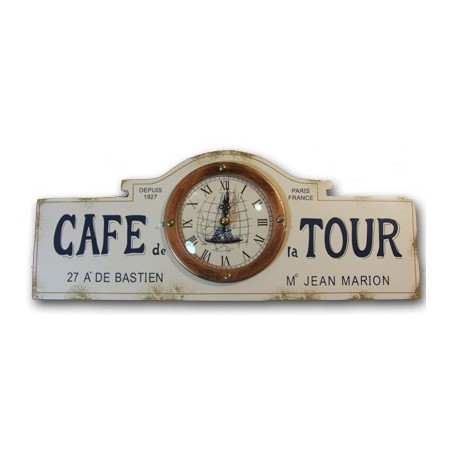 "Café de la Tour" Clock