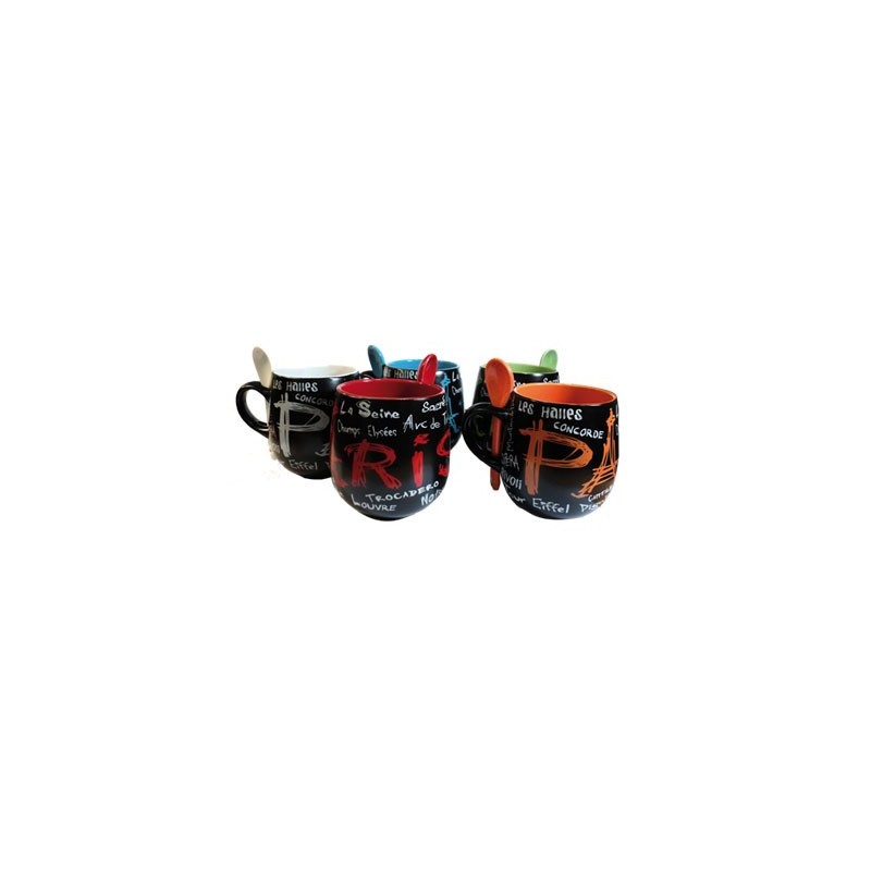 Signature color mini mug with spoon Signature color mini mug with spoon