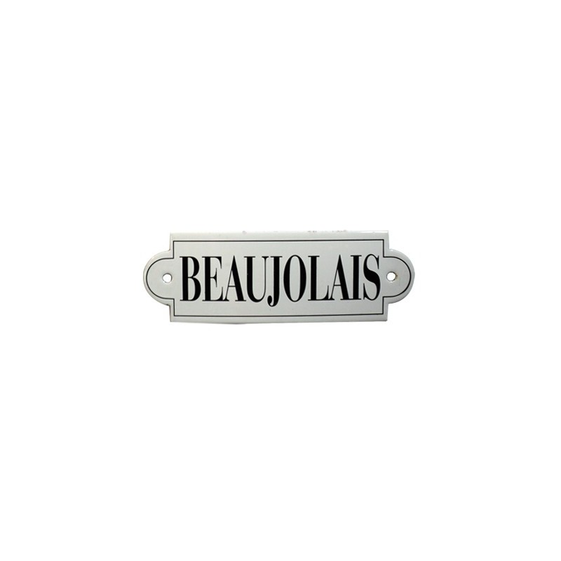 "Beaujolais" enameled plaque