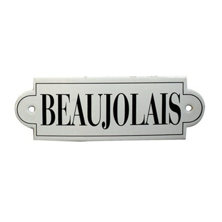 "Beaujolais" enameled plaque